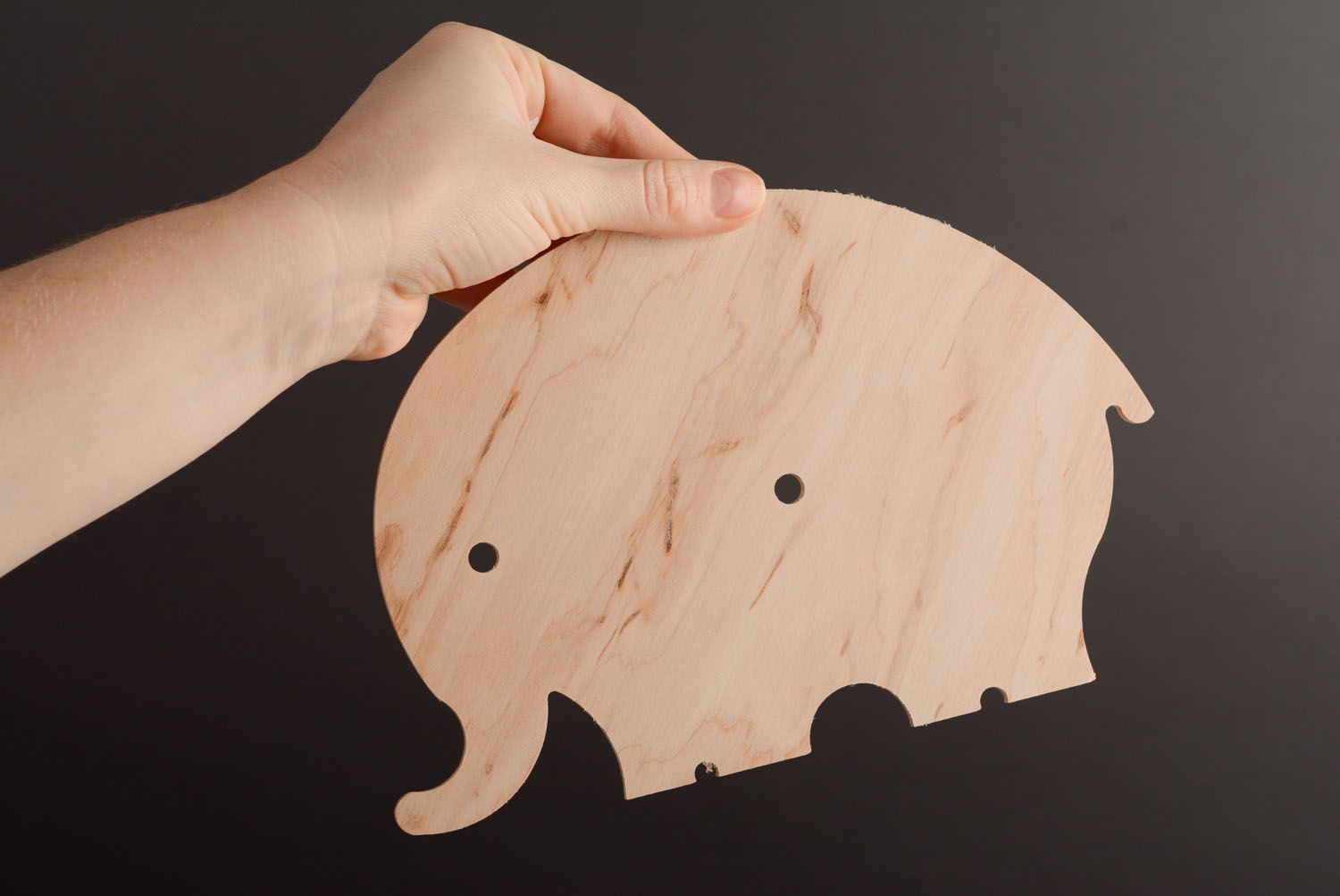 Homemade blank clock Elephant photo 3