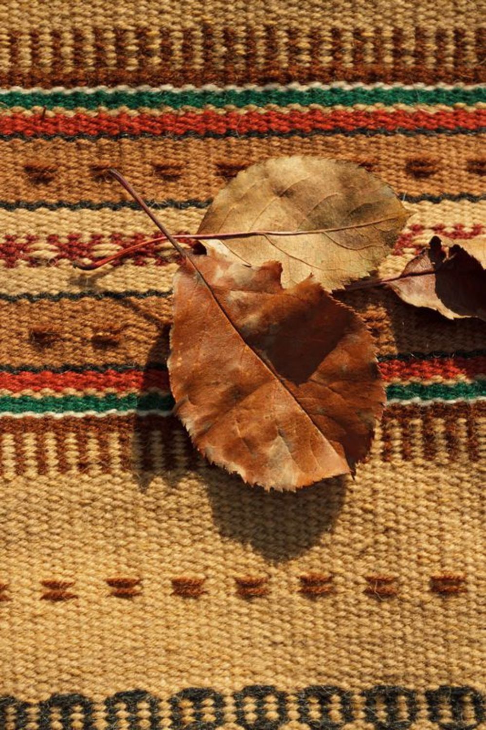 Woolen stip of carpet photo 4