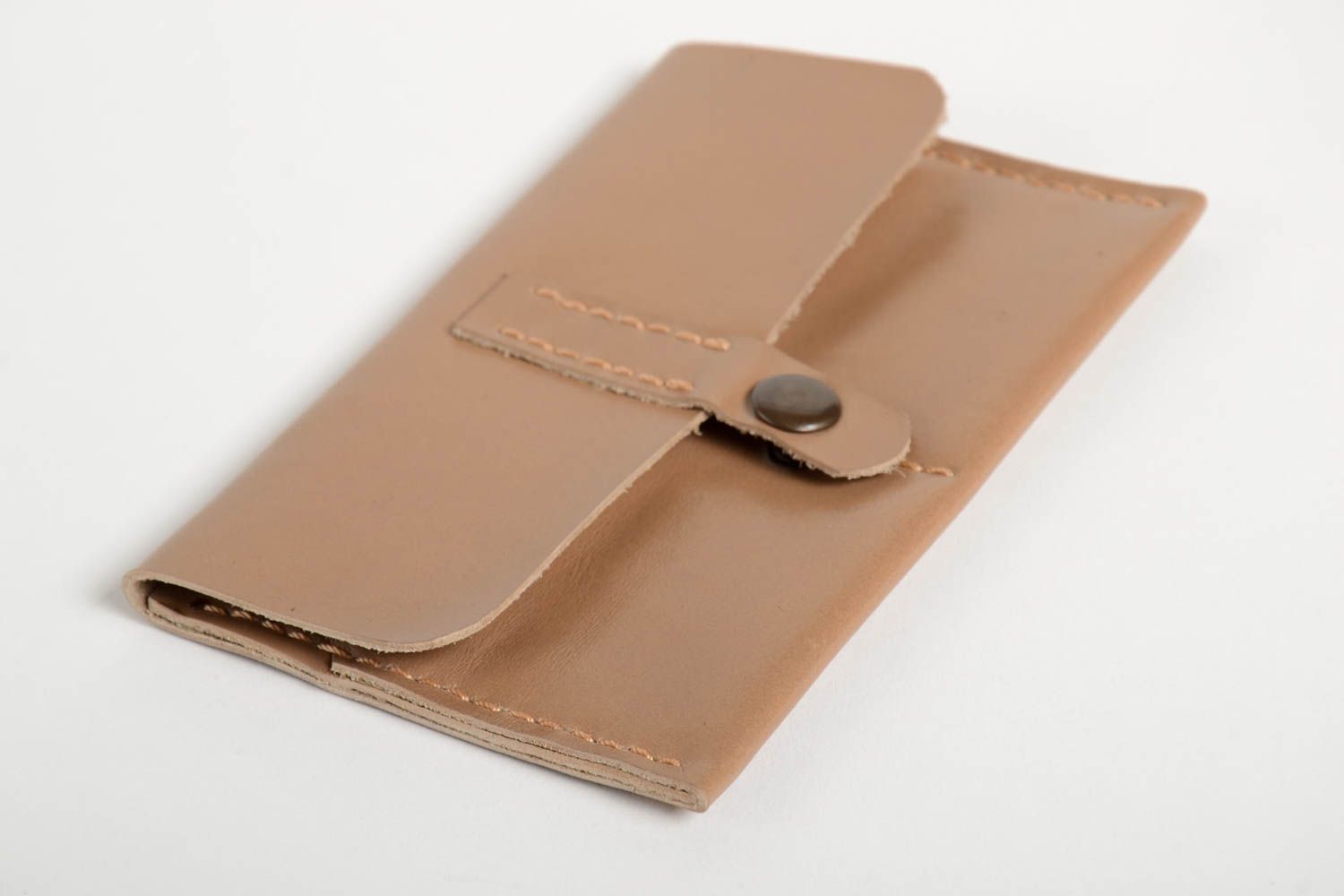 Handmade leather business card holder stylish make accessory designer present photo 5