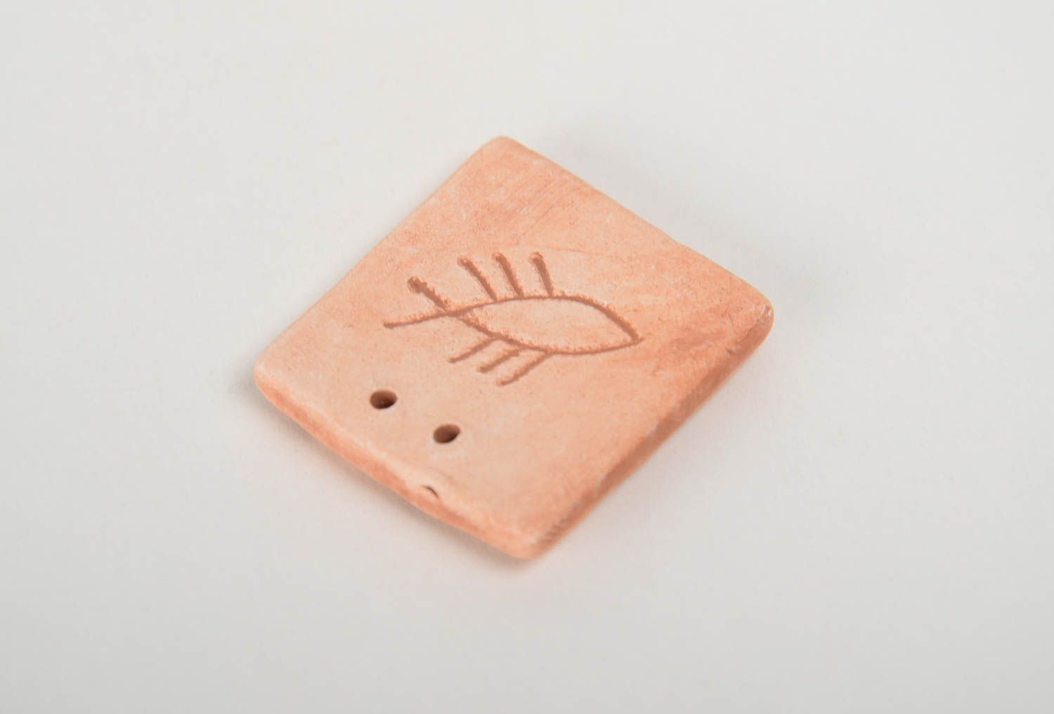 Designer handmade ceramic blank pendant for painting creative work ideas photo 3