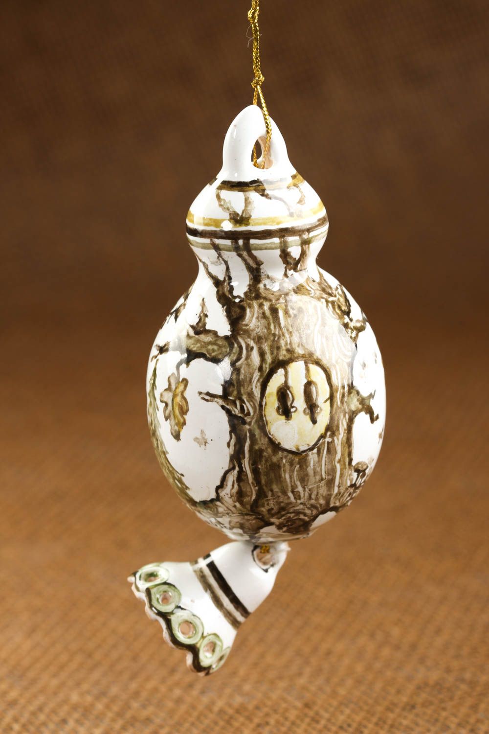 Игрушка из глины ручной работы глиняная игрушка украшение для дома авторское фото 1