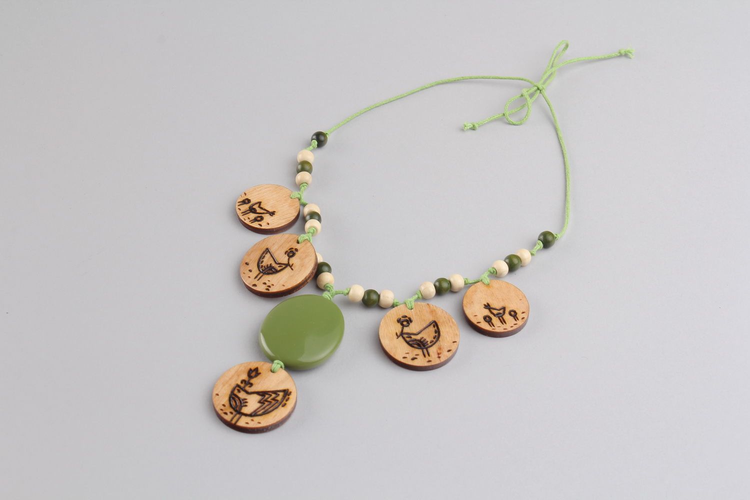 Wooden necklace photo 4