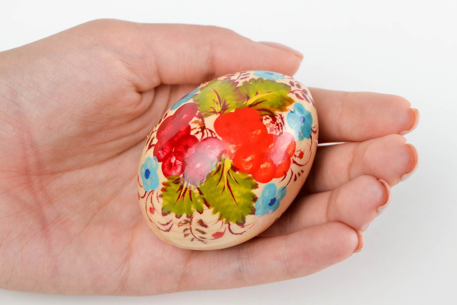 Huevo decorado artesanal pintado decoración de interior regalo original  foto 2