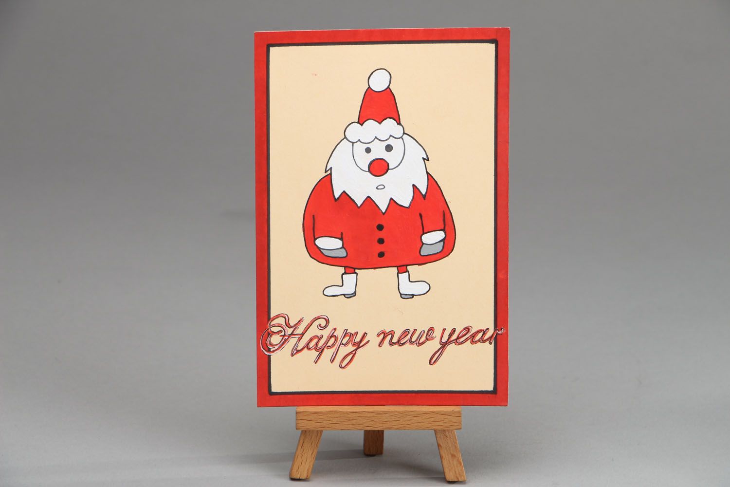 Christmas greeting card Happy New Year photo 1