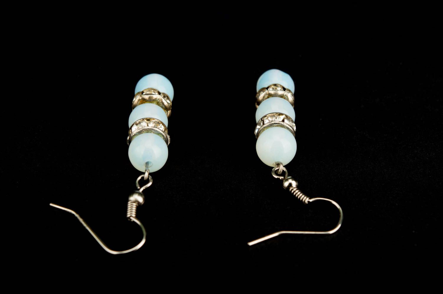 Dangling earrings handmade beaded jewelry long earrings presents for women photo 4