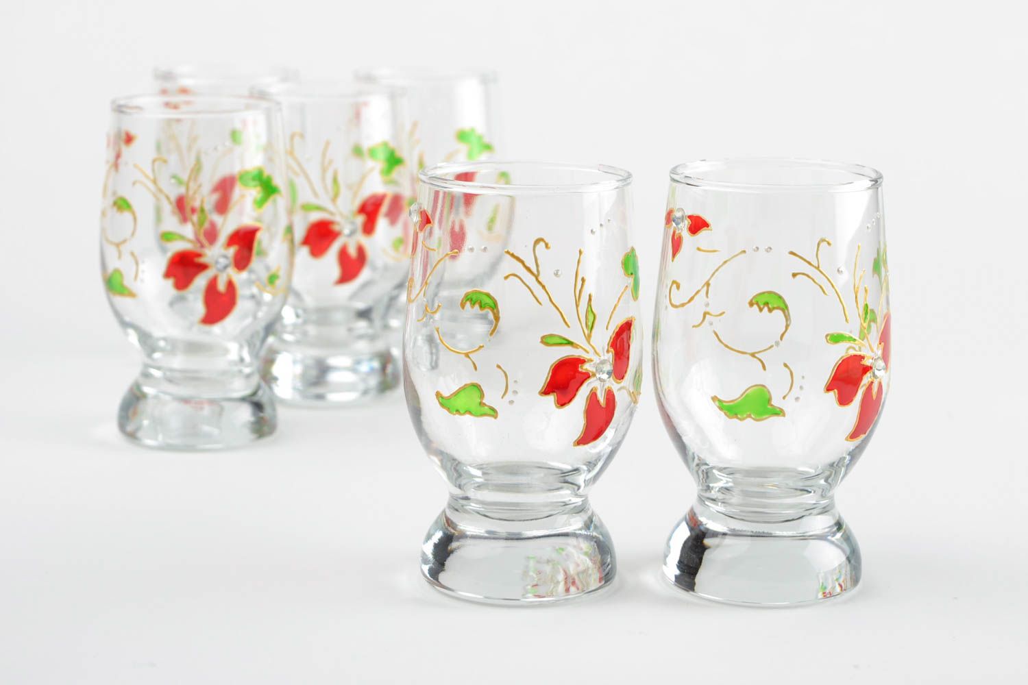 Beautiful handmade wine glass highball glass types of drinking glasses photo 1