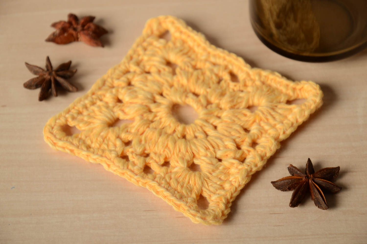 Dessous-de-verre fait main Déco cuisine tricot crochet Accessoire cuisine photo 1