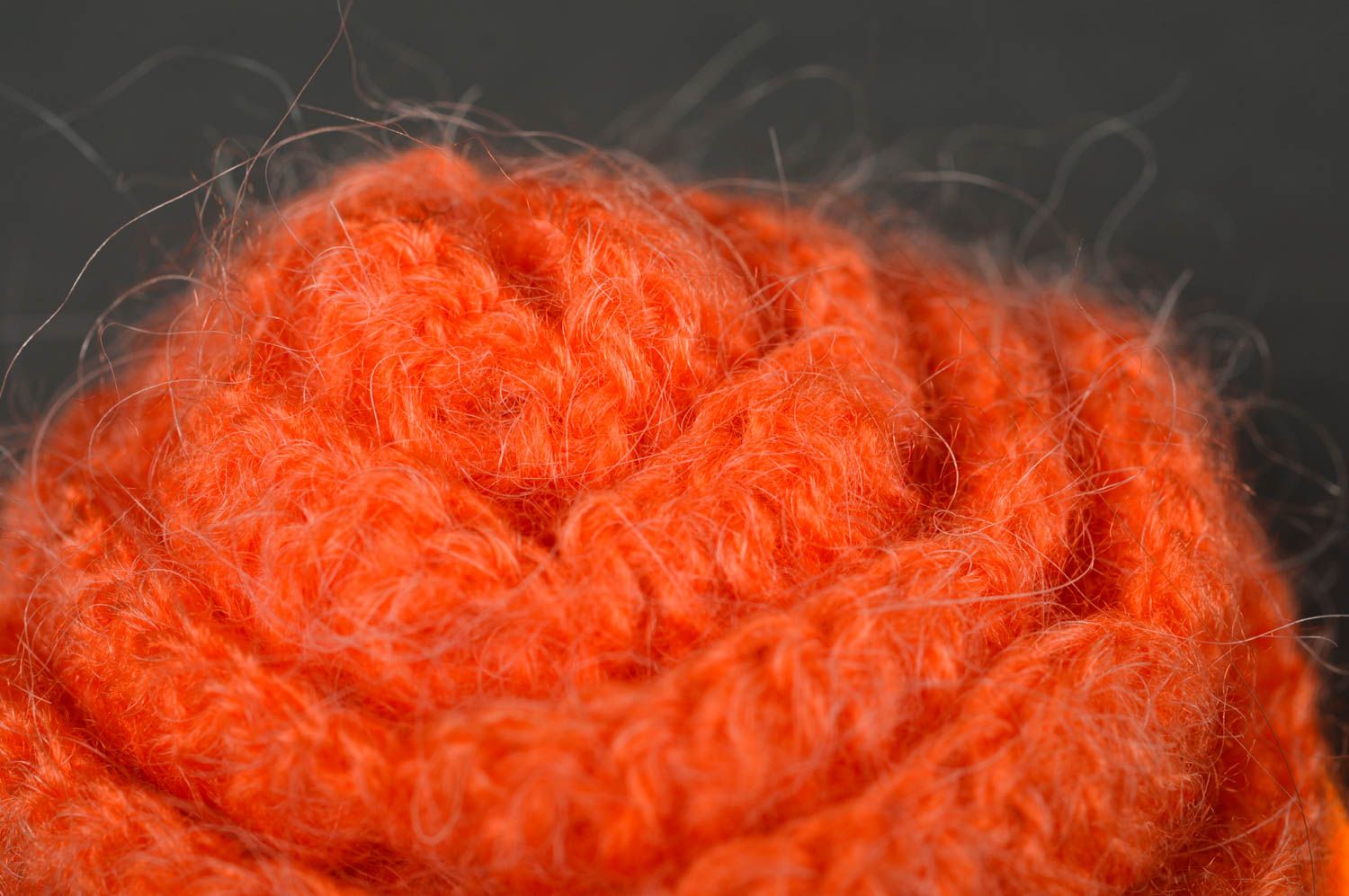 Goma para el pelo naranja artesanal accesorio para niñas regalo original foto 5