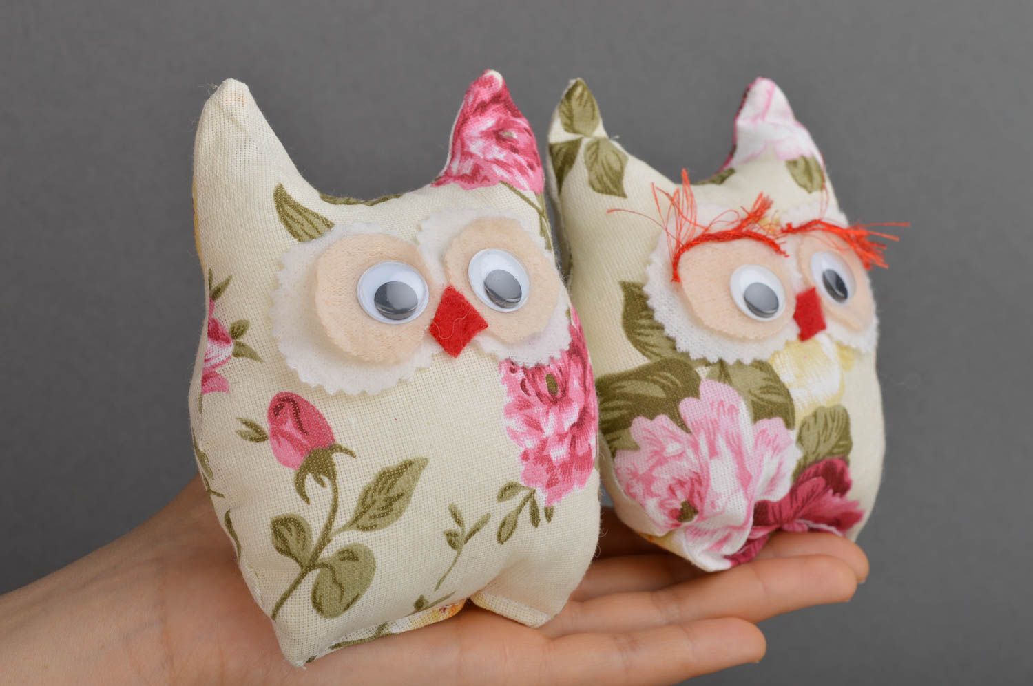 Handmade stuffed toy designer soft toy for children nursery decor ideas owl doll photo 5