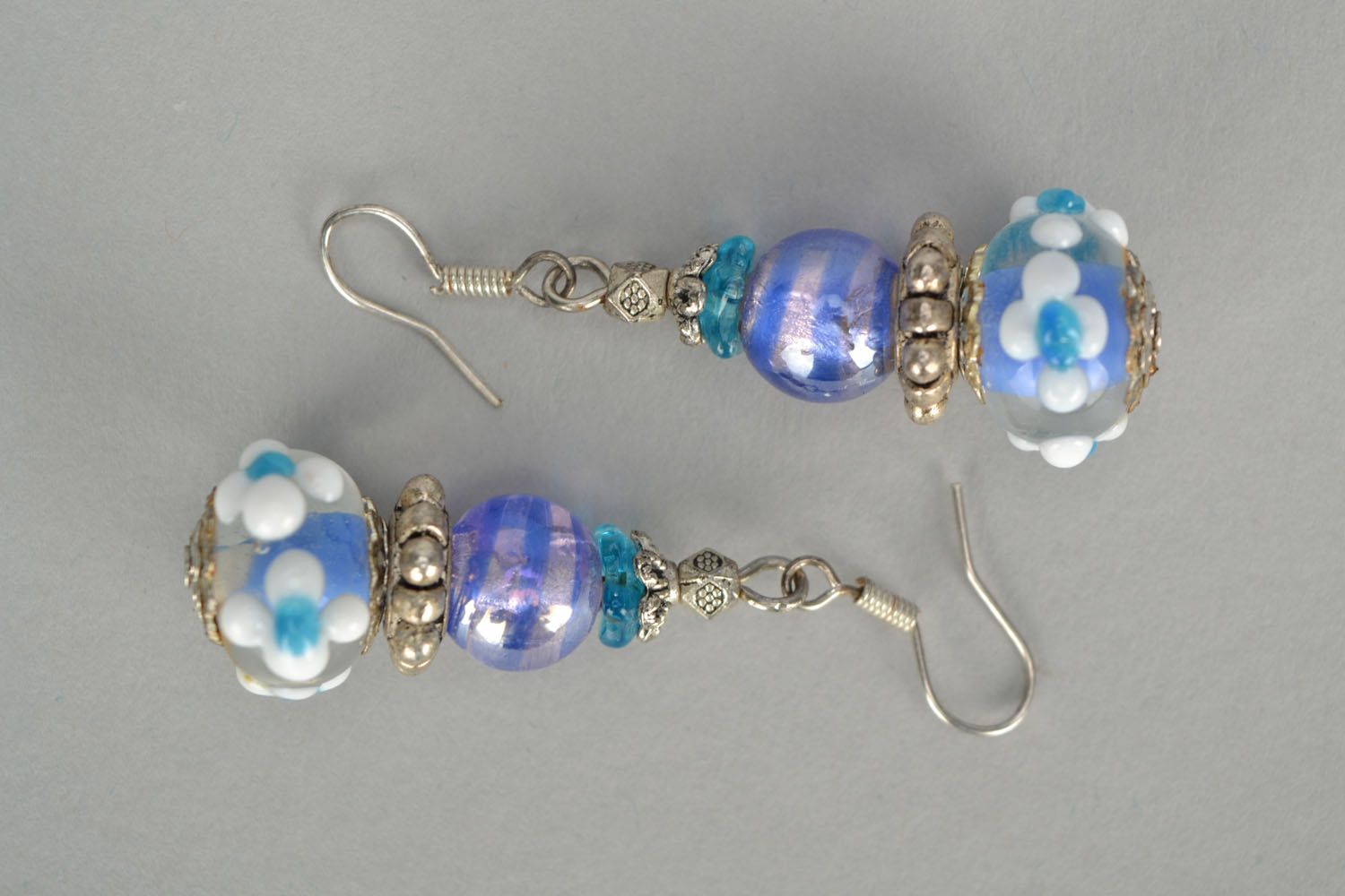 Designer glass earrings photo 3