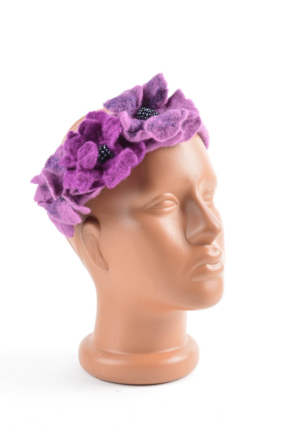 Serre tête fleur fait main Bijoux de tete Accessoire cheveux fille Idée cadeau photo 5