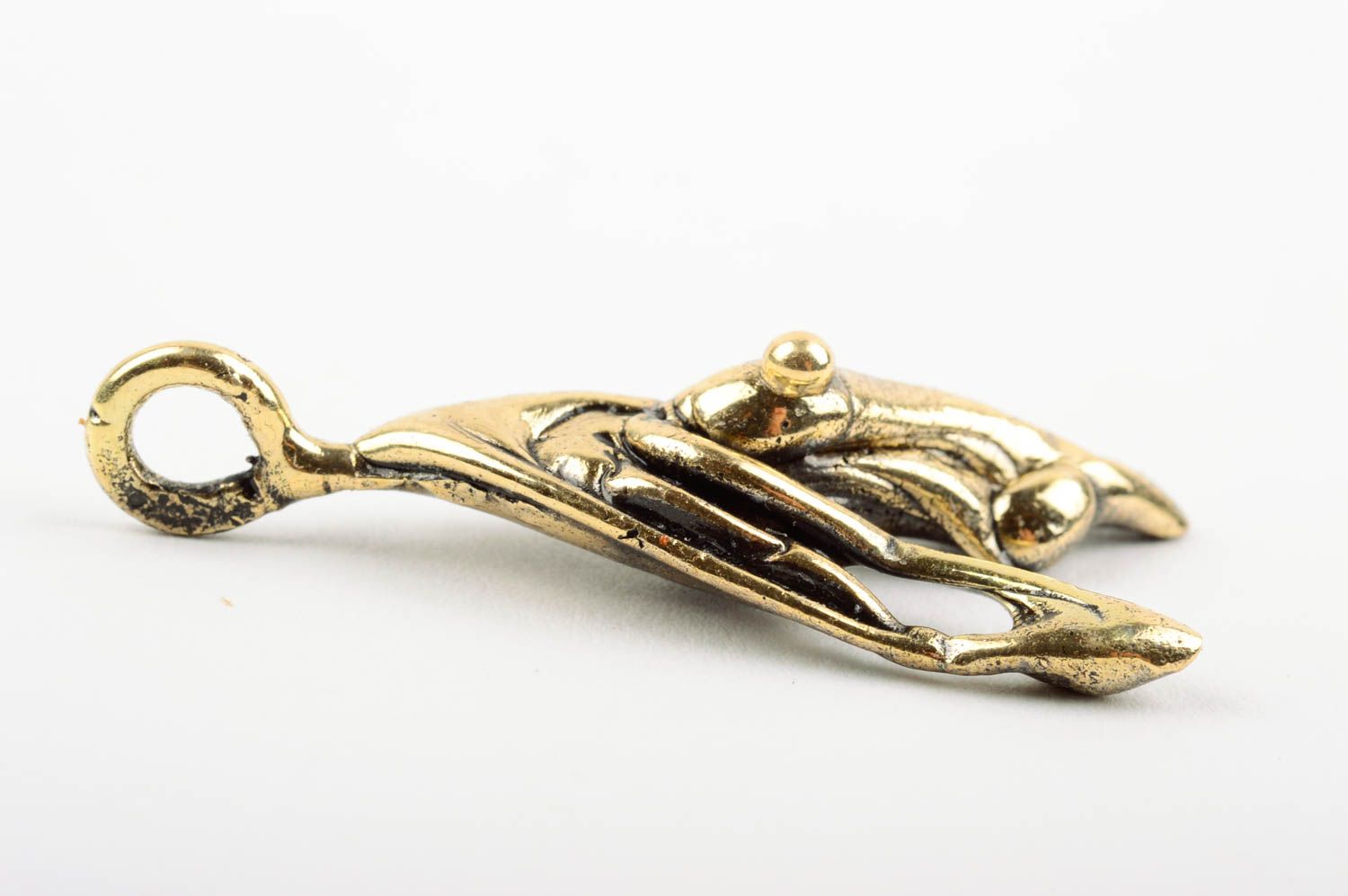 Handmade designer pendant brass stylish necklace metal accessory cute gift photo 2
