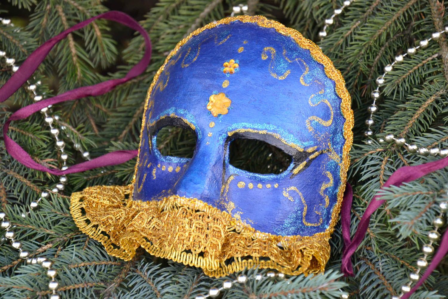 Карнавальная маска из гипса фото 1