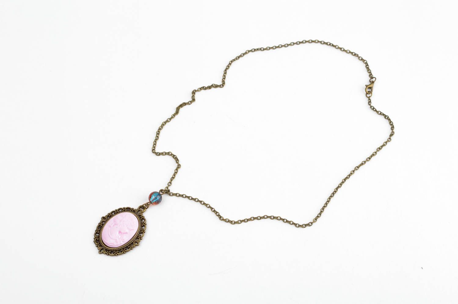 Handmade pendant unusual pendant designer accessory gift ideas clay jewelry photo 3