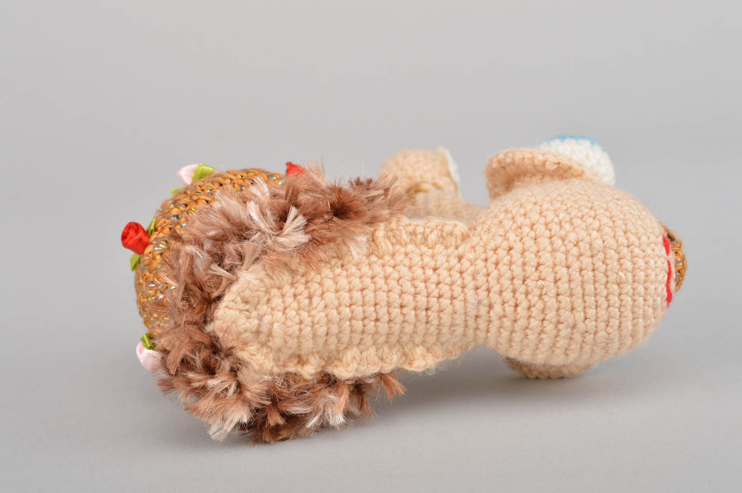 Peluche hecho a mano tejido a ganchillo muñeco original juguete de niño    foto 5