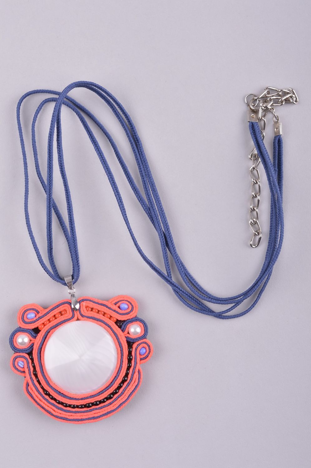 Unusual handmade textile necklace soutache jewelry designs fashion tips photo 2