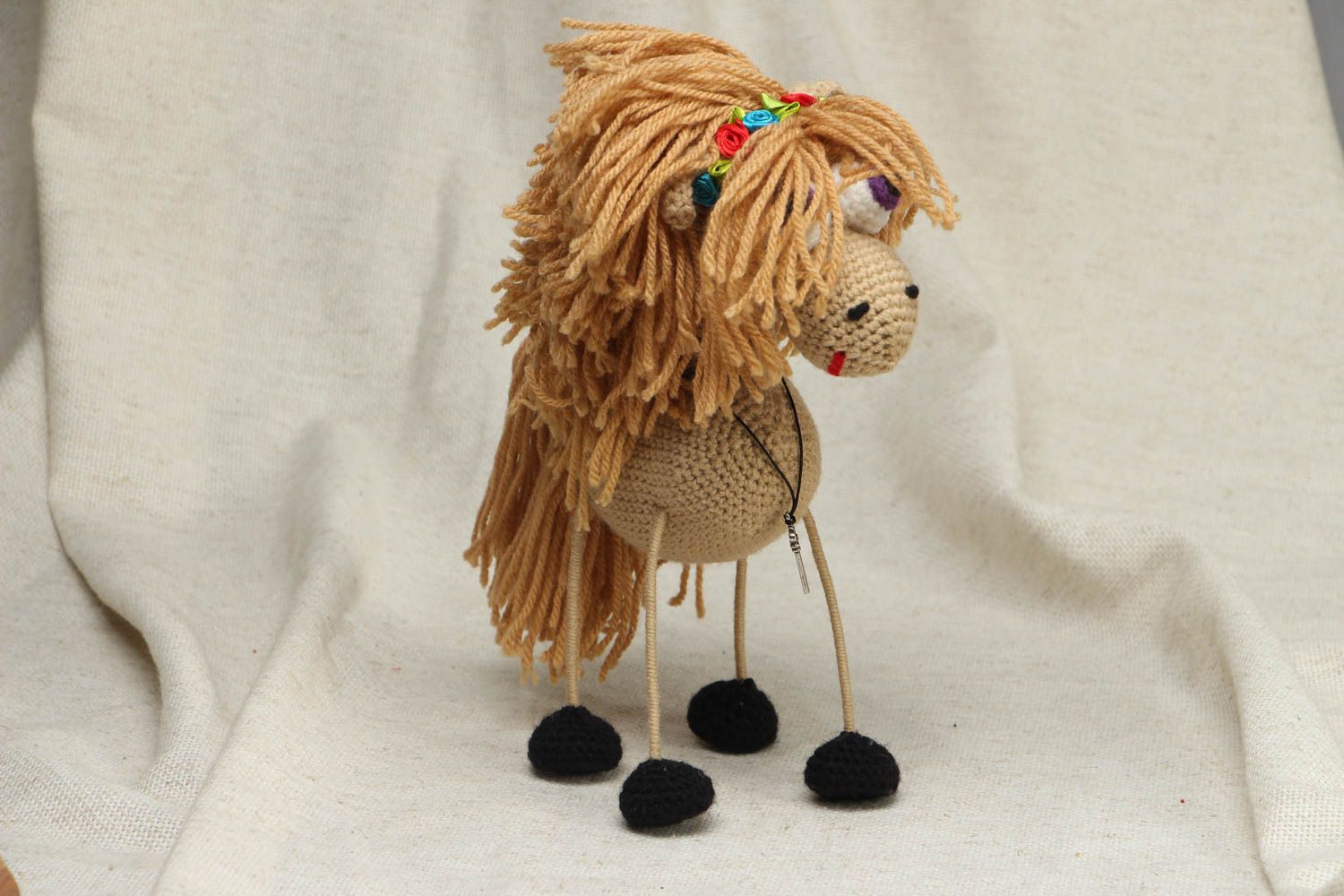 Soft crochet toy Horse photo 1