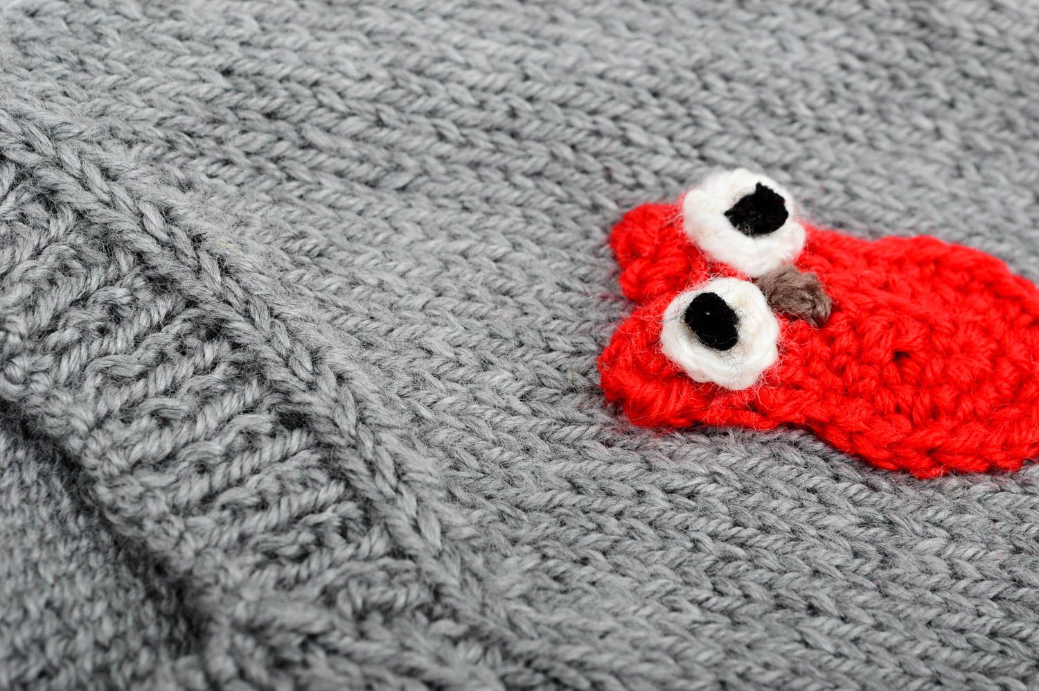 Handmade clothes unusual hat designer vest crocheted sweater unusual gift photo 4
