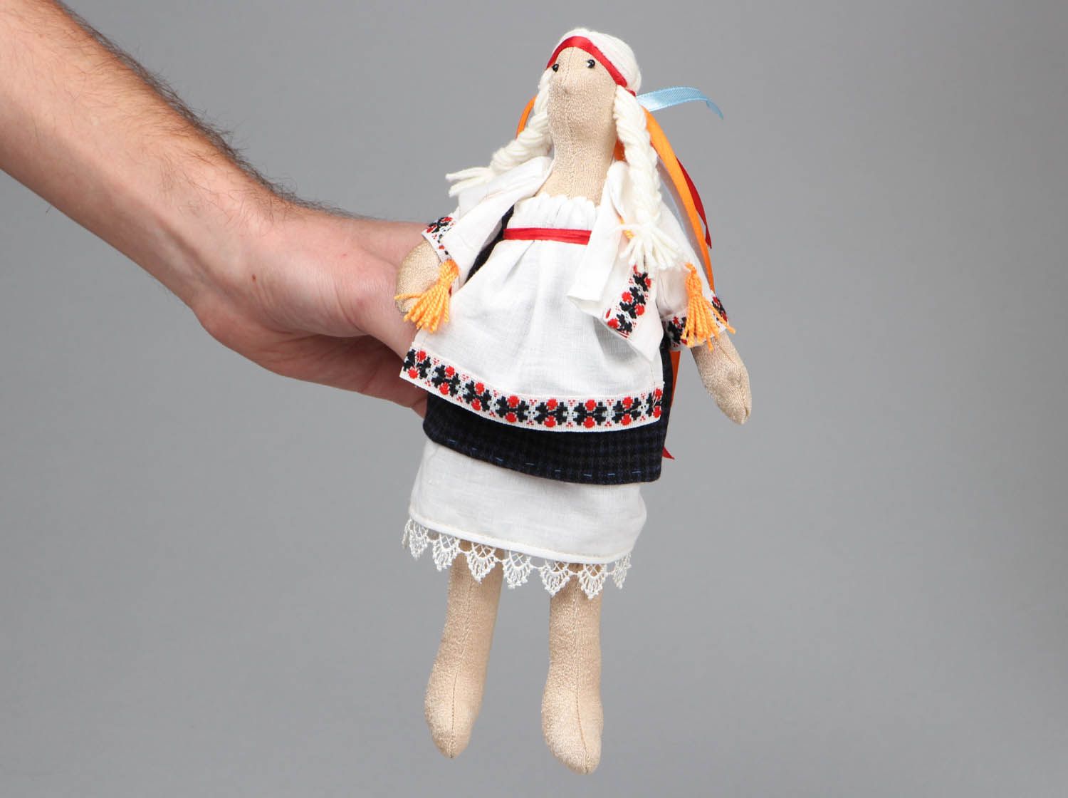 Интерьерная кукла мягкая ручной работы Украиночка фото 4