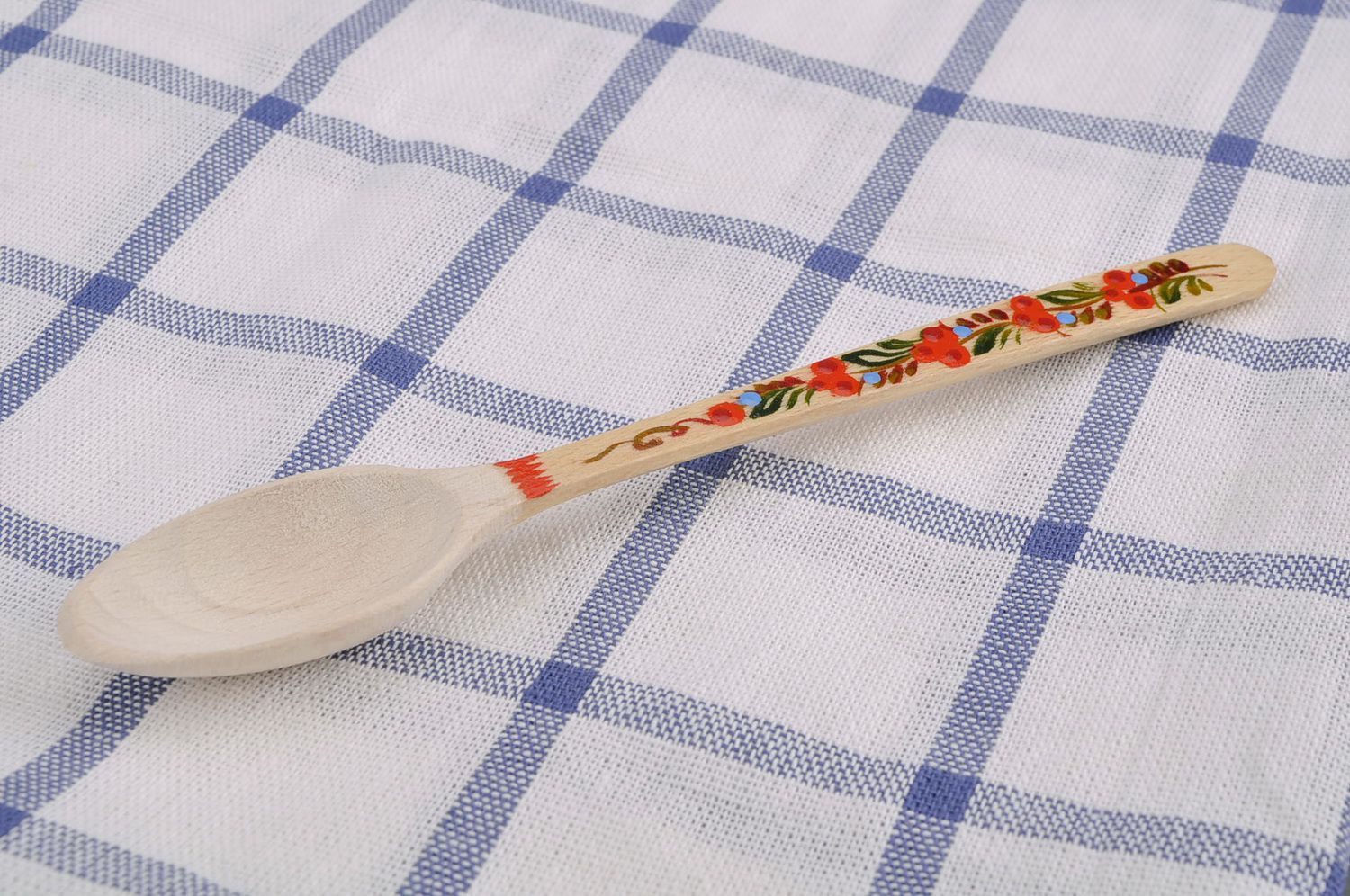 Wooden teaspoon, painted manually photo 5