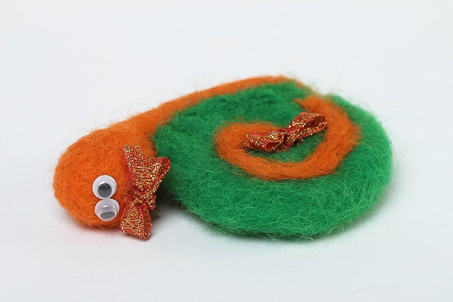 Unusual handmade soft toy felted wool toy home design decorative use only photo 3