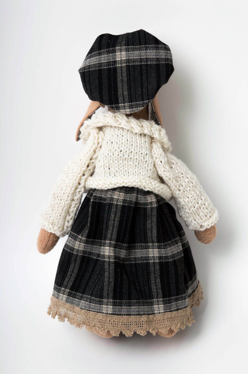 Bambola lepre in stoffa fatta a mano pupazzo tessile originale idee regalo
 foto 5