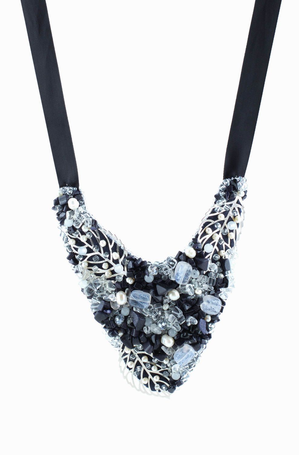 Perlen Schmuck handmade Modeschmuck Halskette Geschenk für Frauen mit Aventurin foto 2