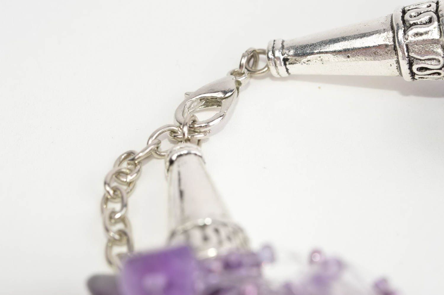 Beautiful handmade beaded necklace gemstone necklace fashion accessories photo 4