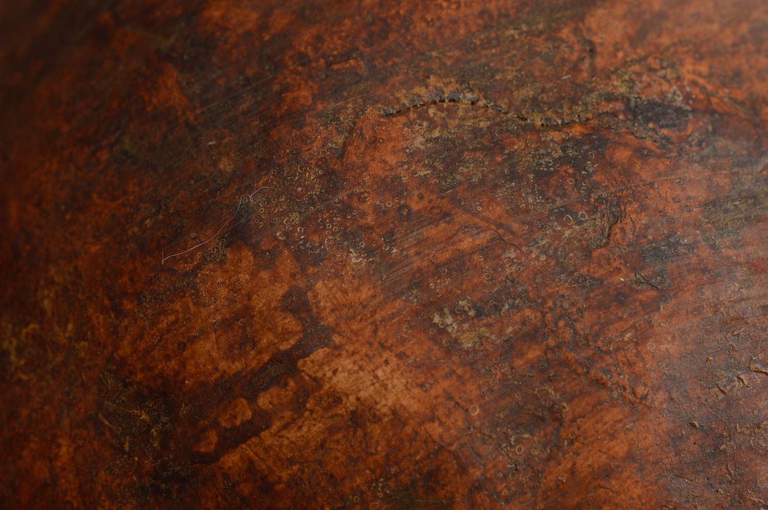 Théière en argile faite main marron avec ornements petite écologique 15 cl photo 5