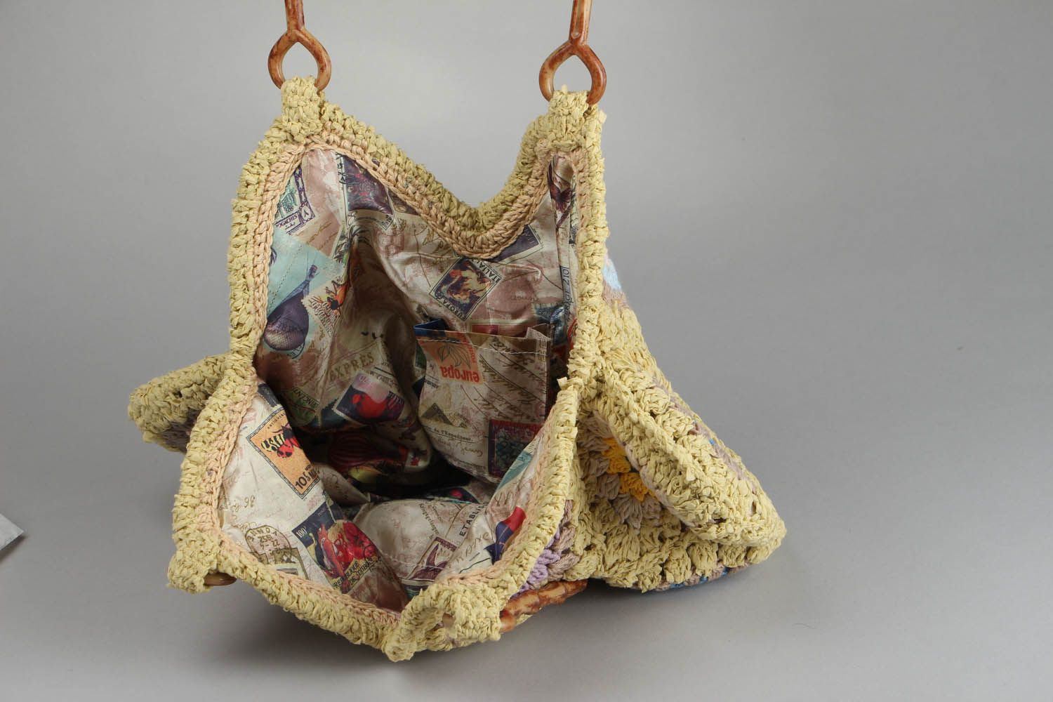 Crochet purse Rhombus photo 4