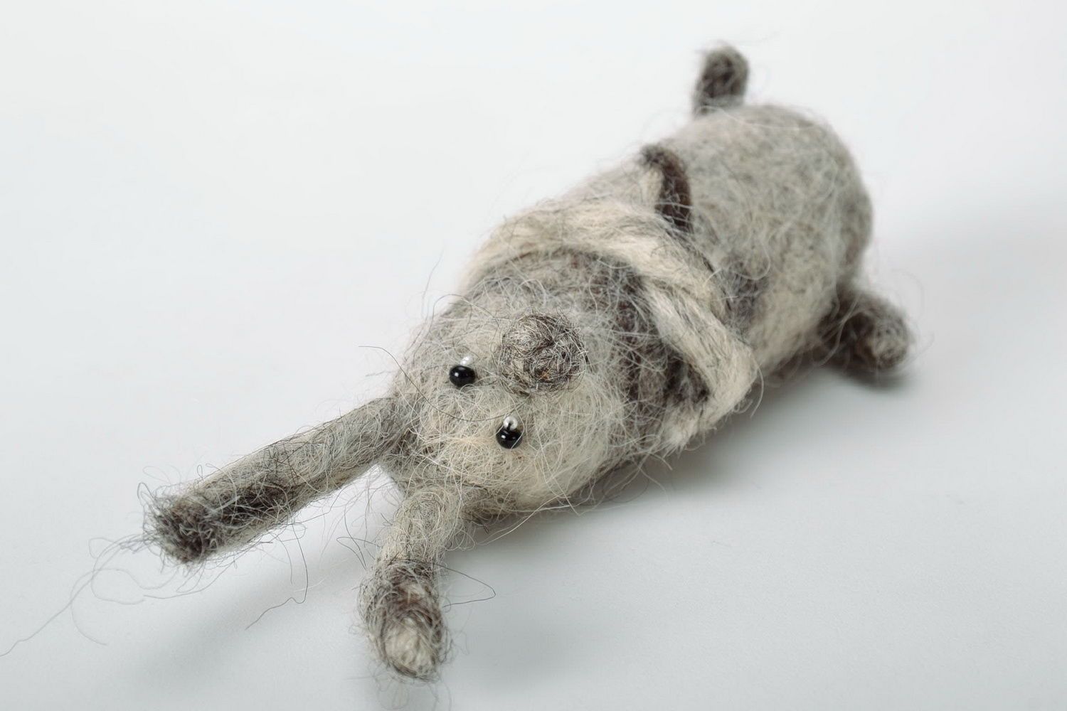 Toy in the technique of the dry and wet felting Bunny photo 5