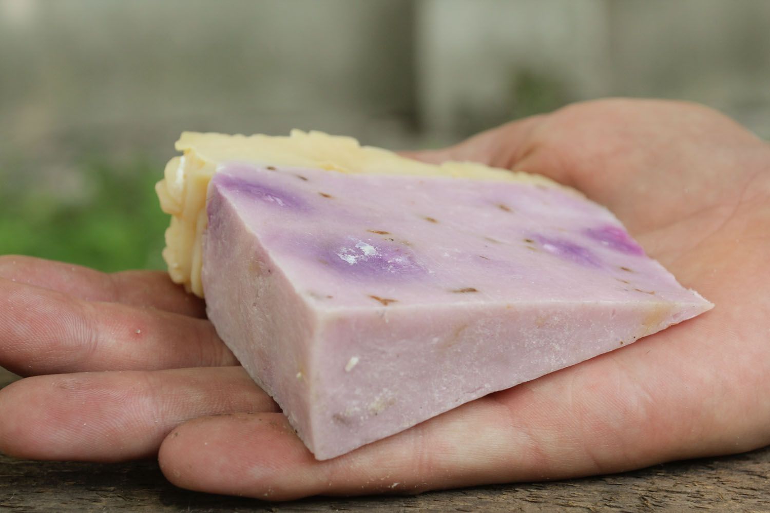 Homemade soap with lavender photo 1