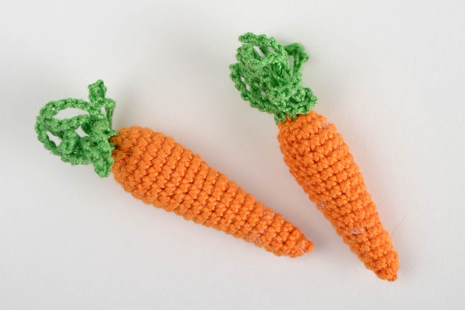 Peluches légumes faites main Jouets tricot design Cadeau pour enfant original photo 4