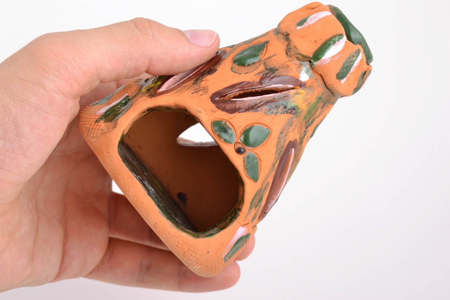 Lampada aromatica di argilla fatta a mano lampada decorativa in ceramica 
 foto 2