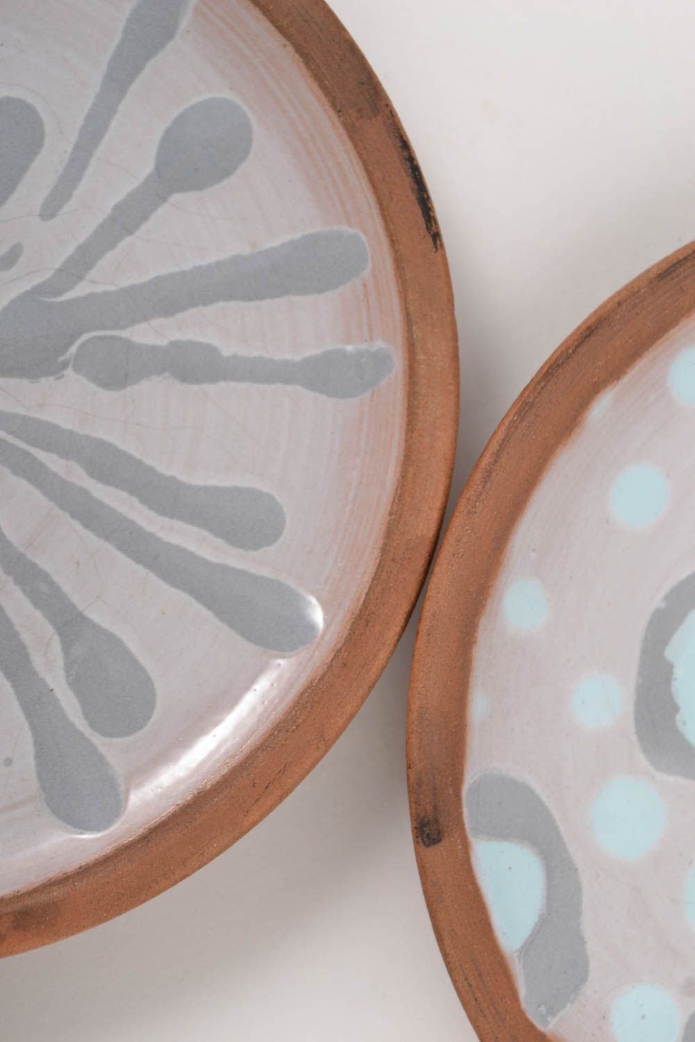 Hübsches schönes handmade Keramik Geschirr bunt Teller Keramik originelle Teller foto 4