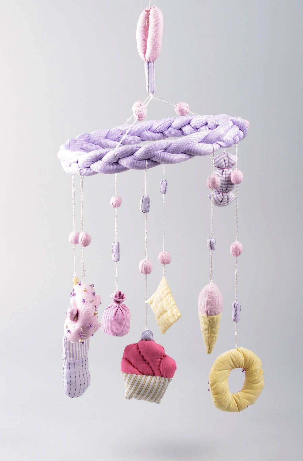 Mobile für Babybett handgemachtes Spielzeug Spieluhr Babybett Süßigkeiten schön foto 5