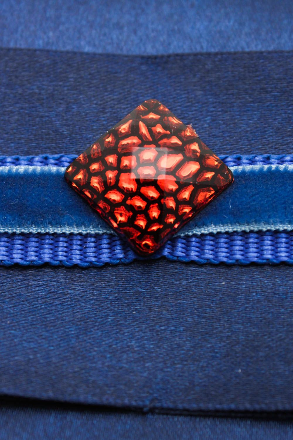 Unusual handmade fabric brooch pin textile brooch jewelry handmade accessories photo 4