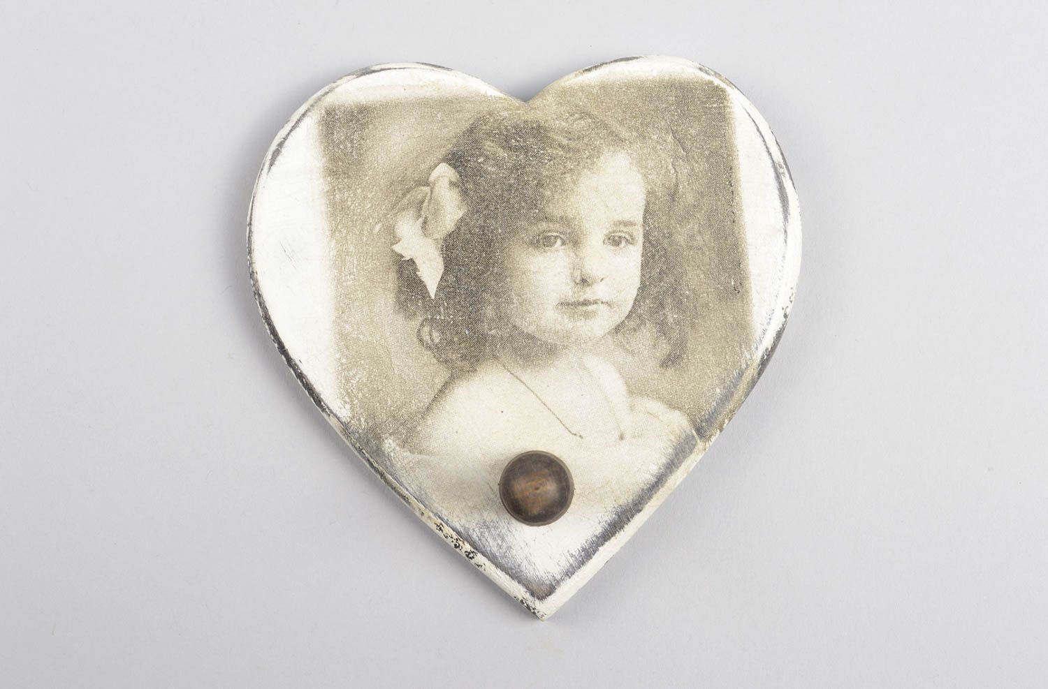 Llavero artesanal de pared accesorio para llaves regalo original Corazón  foto 4