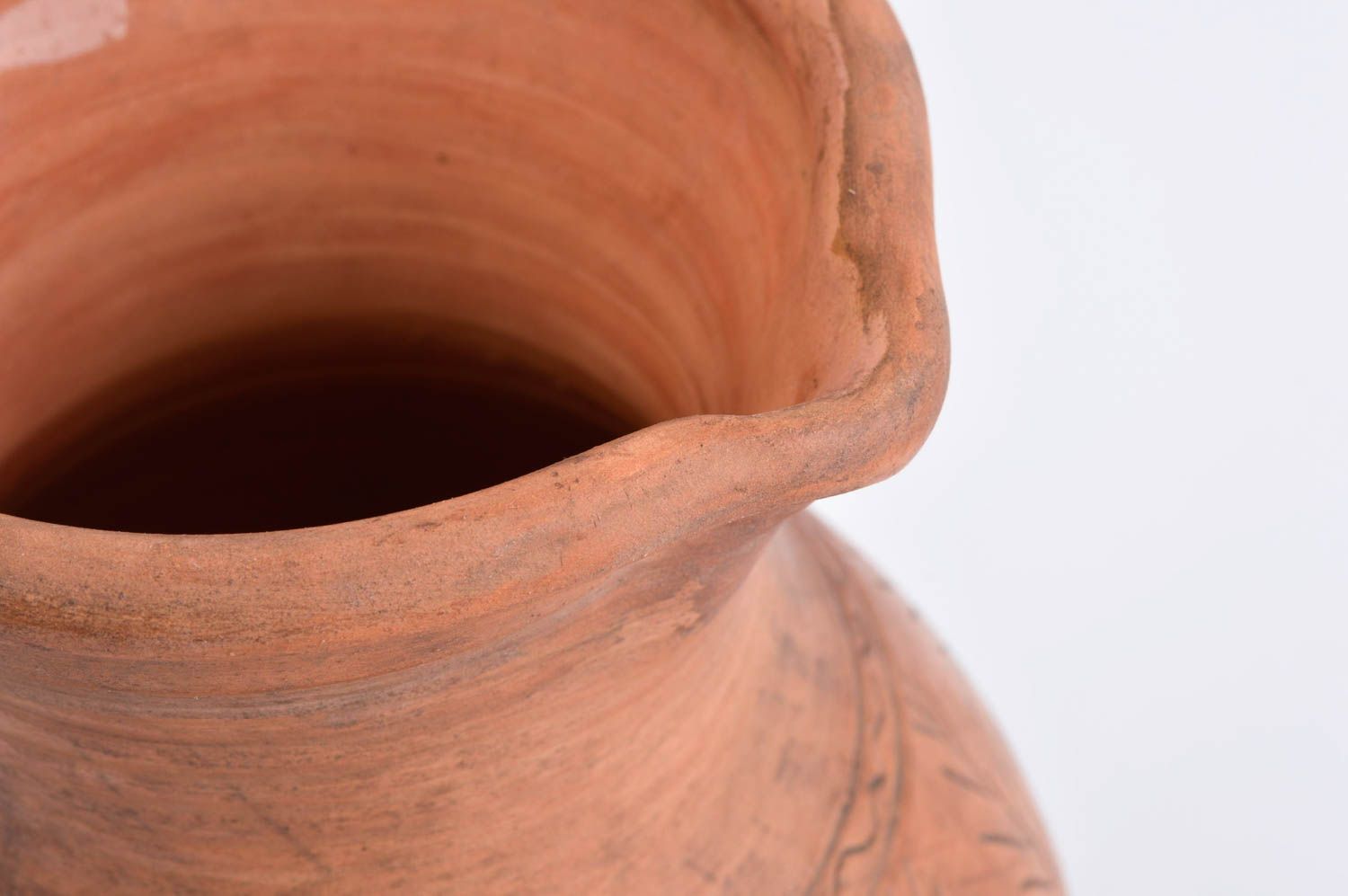 Öko Geschirr Keramik Krug handmade Ton Geschirr Krug aus Ton 1.8 L umweltsicher foto 4