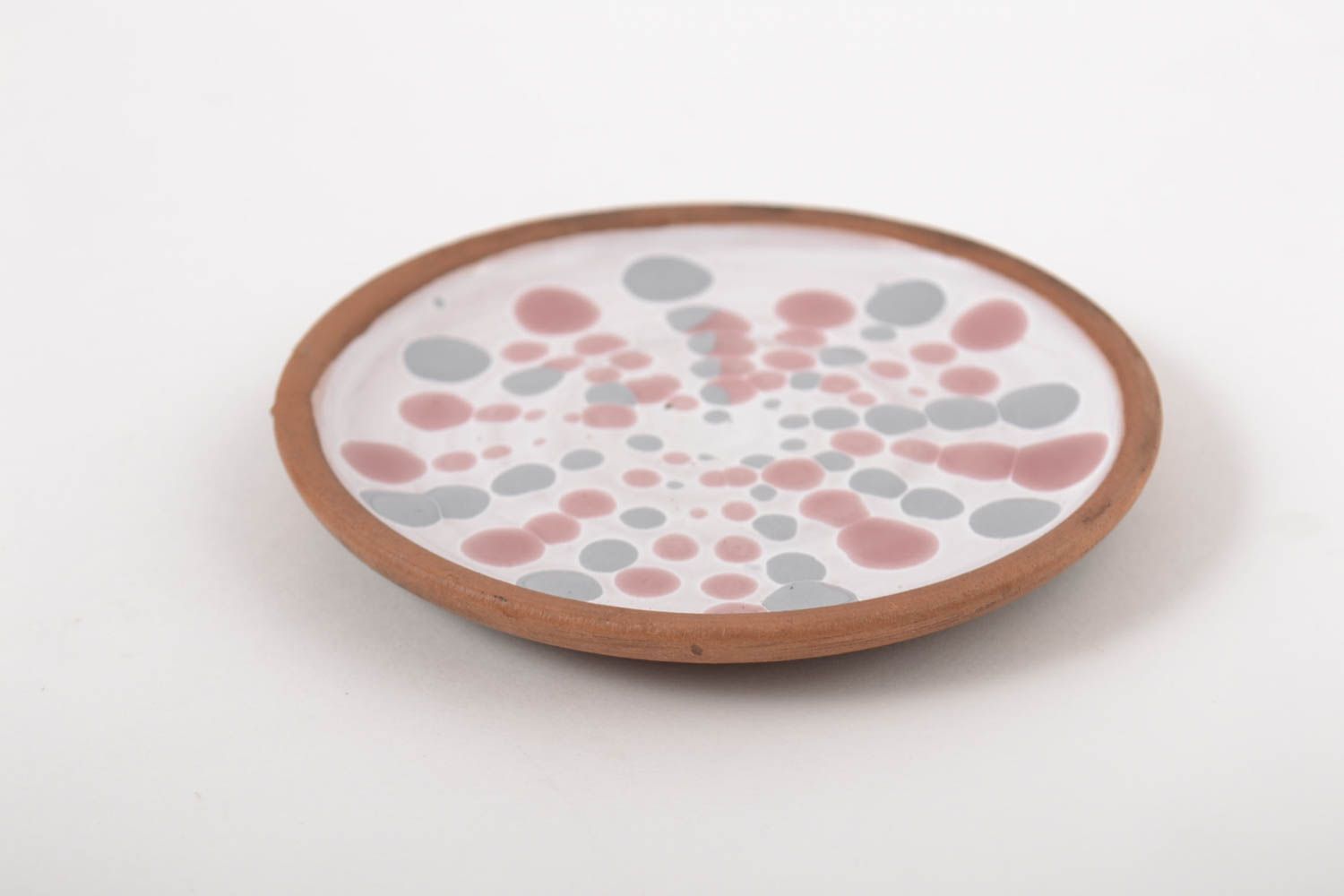 Керамика ручной работы глиняная тарелка глиняная посуда столовая посуда фото 2