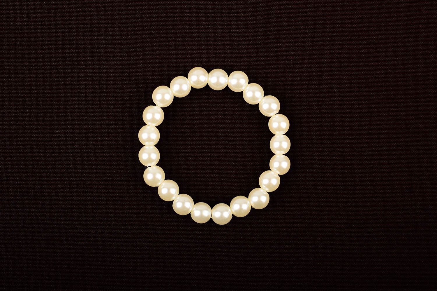 Bracelet perles fantaisie Bijou fait main nacre Accessoire femme design photo 1