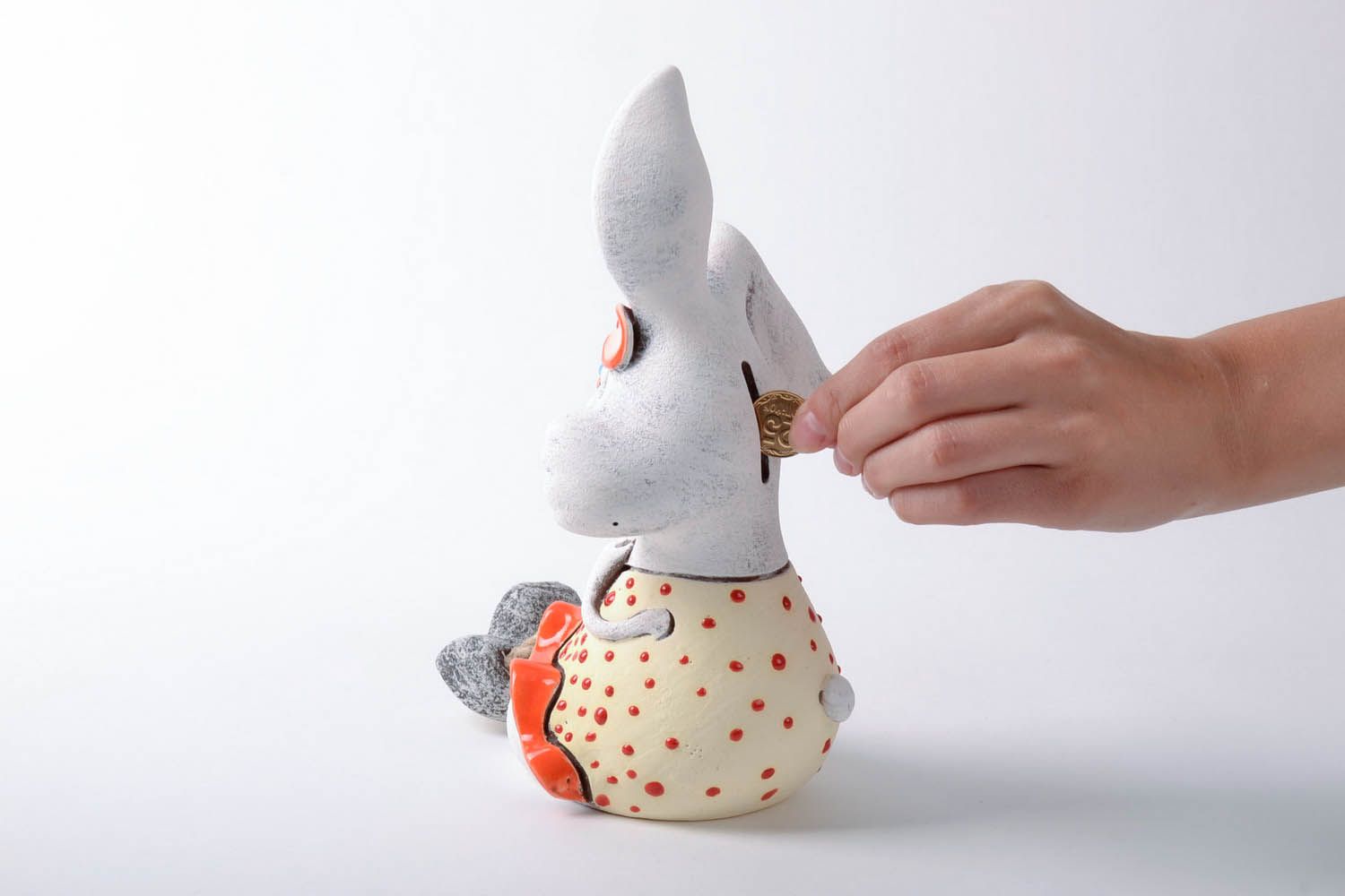 Keramik Spardose Miss Bunny foto 4