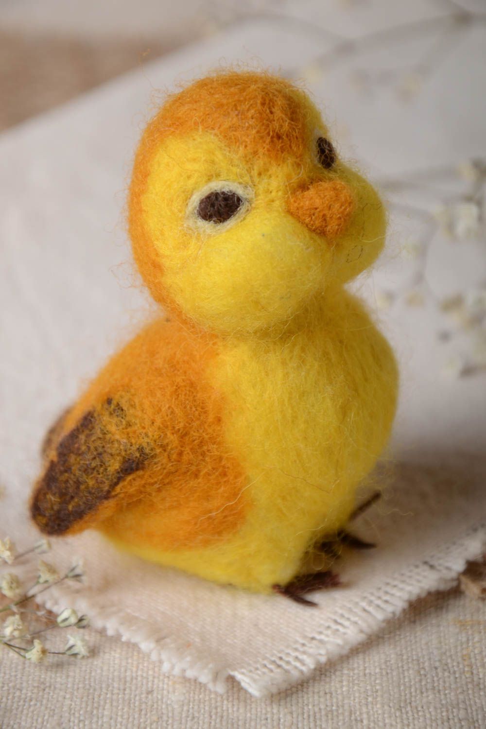 Handmade Plüschtier Vogel Stoff Kuscheltier Designer Geschenk Kinder Spielzeug foto 1
