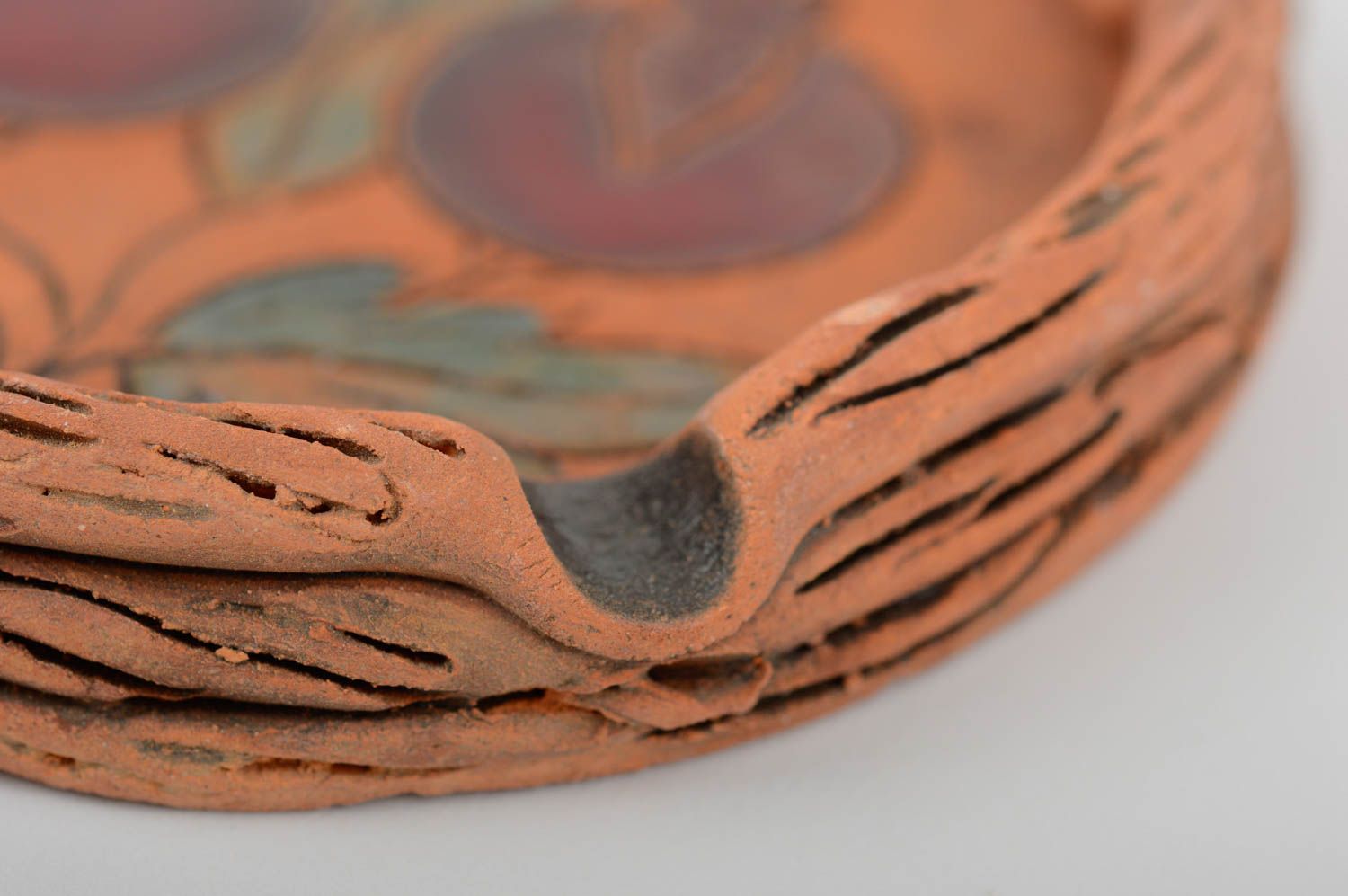 Stylish handmade ceramic ashtray pottery works interior decorating gift ideas photo 5