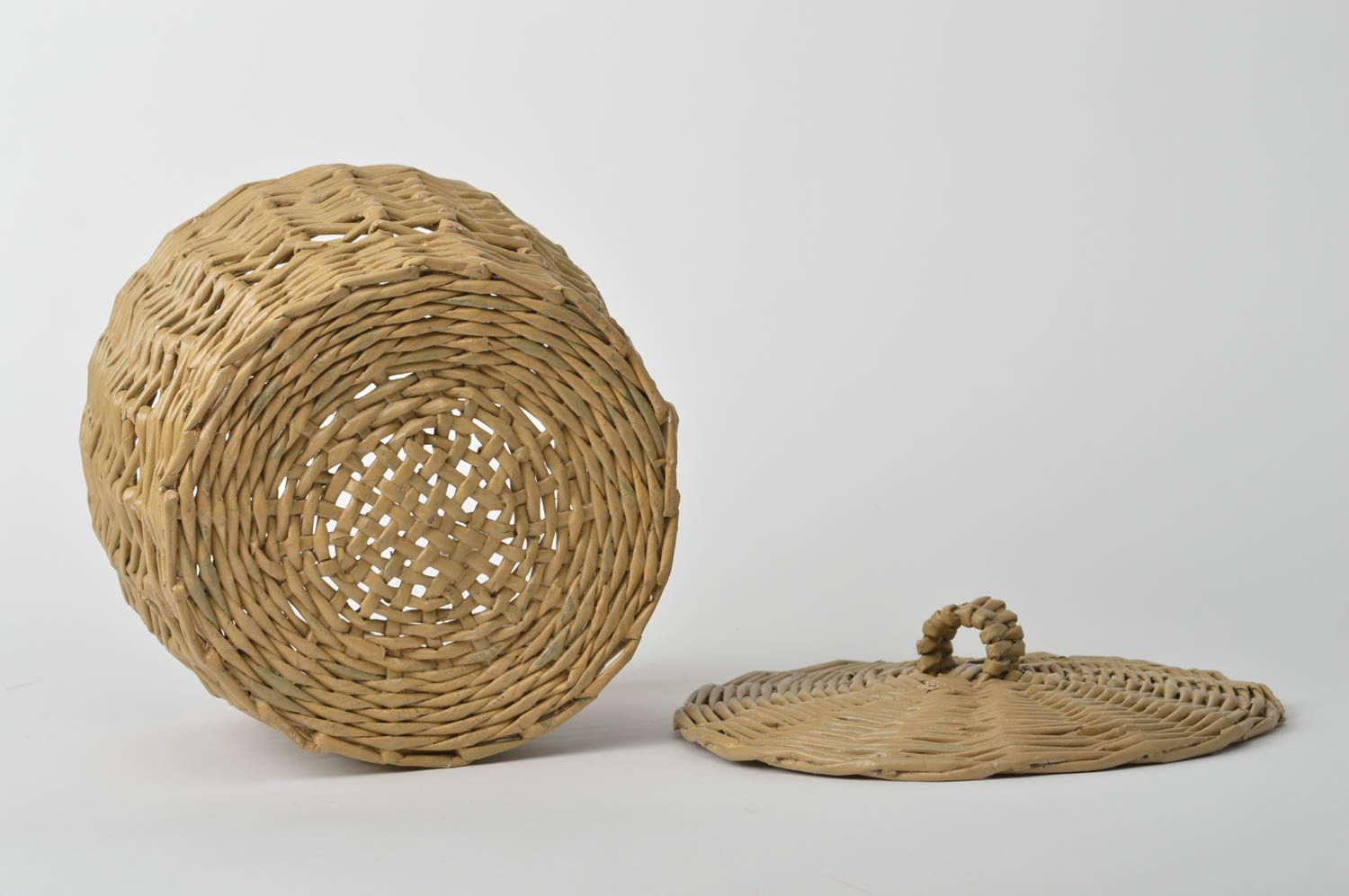Stylish home decor unusual paper basket handmade decorative basket cute present photo 3