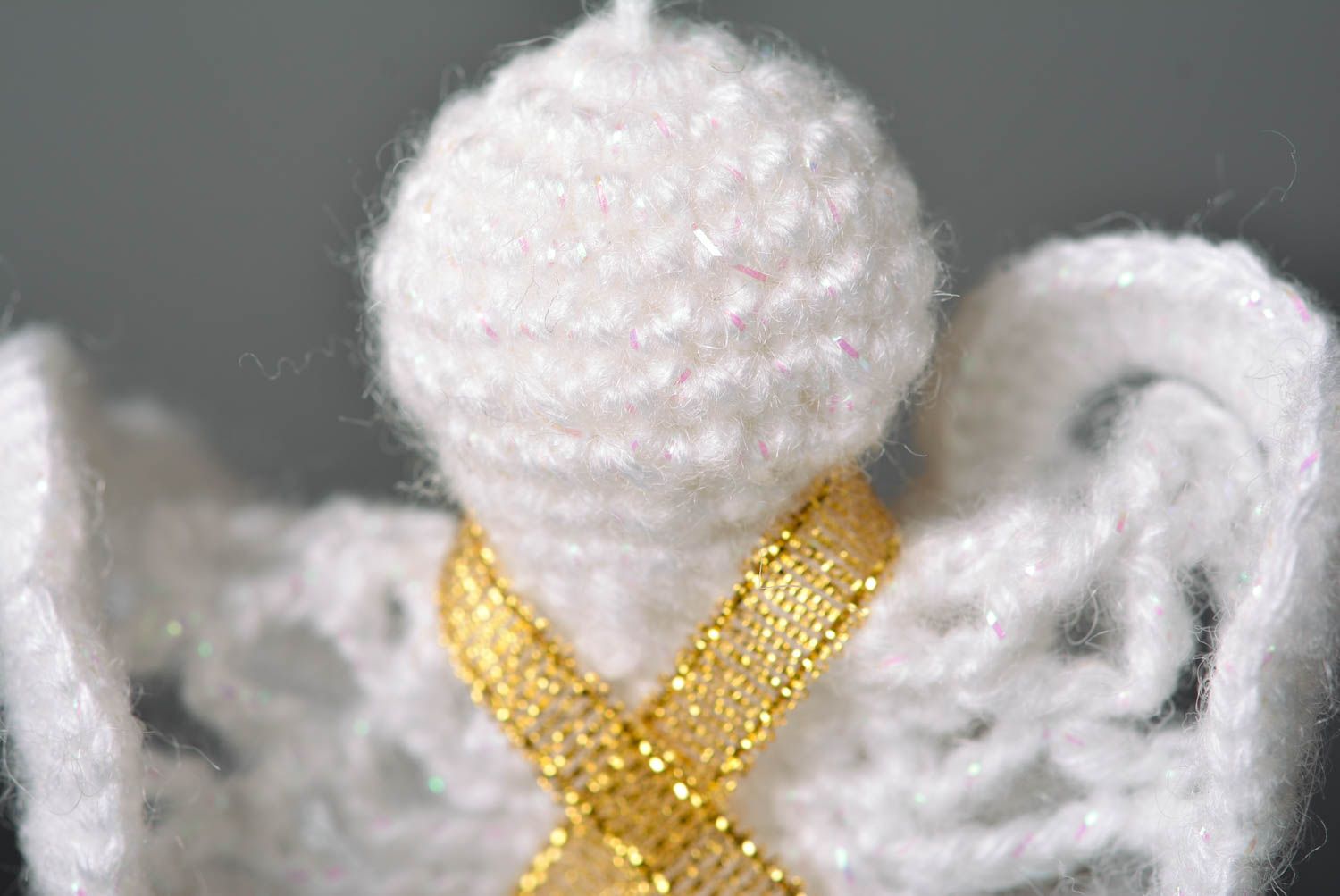 Handmade angle for home decor gift ideas crochet toy unusual souvenirs photo 3