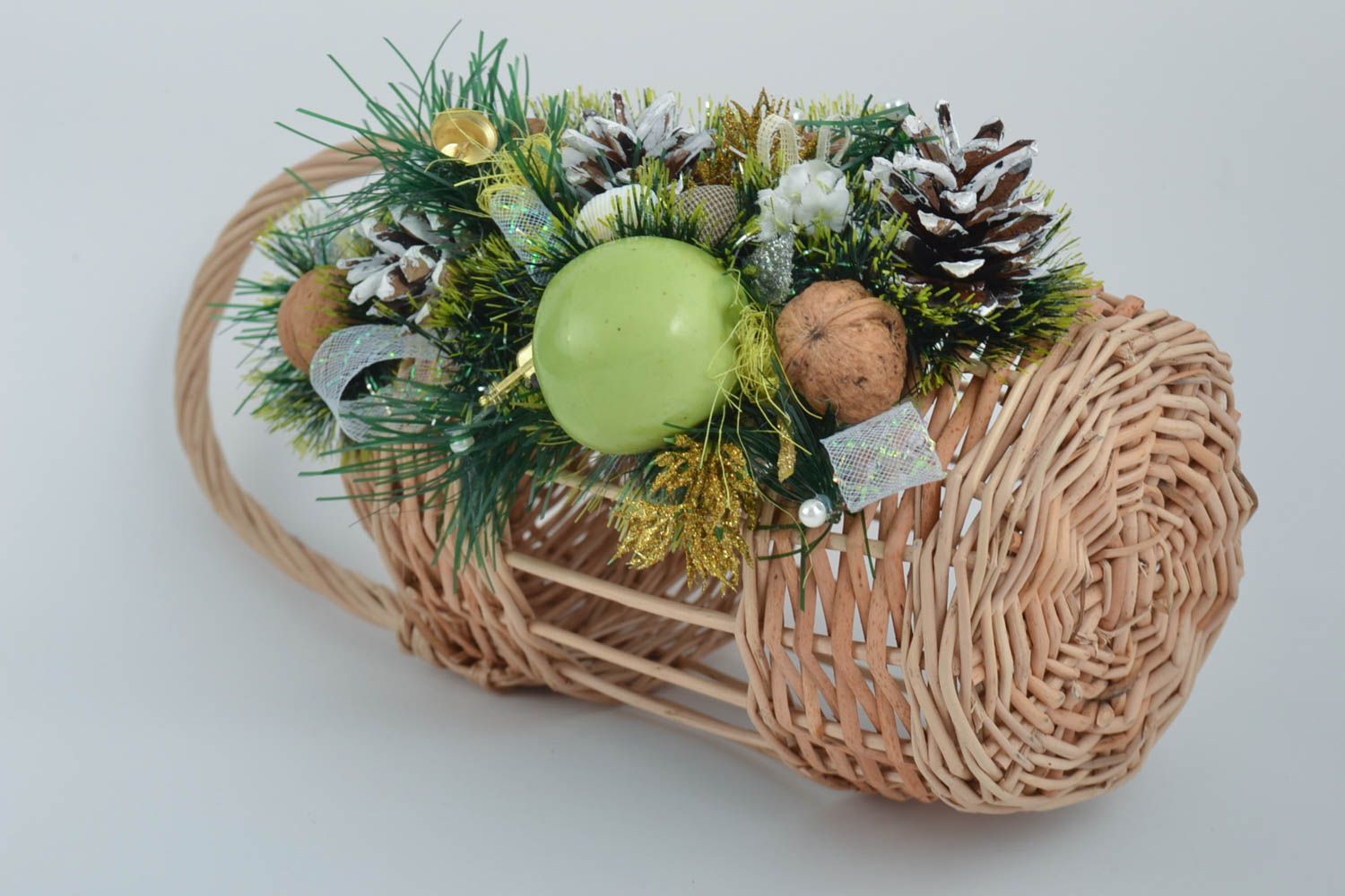 Beautiful handmade woven basket decorative basket Easter basket ideas photo 3