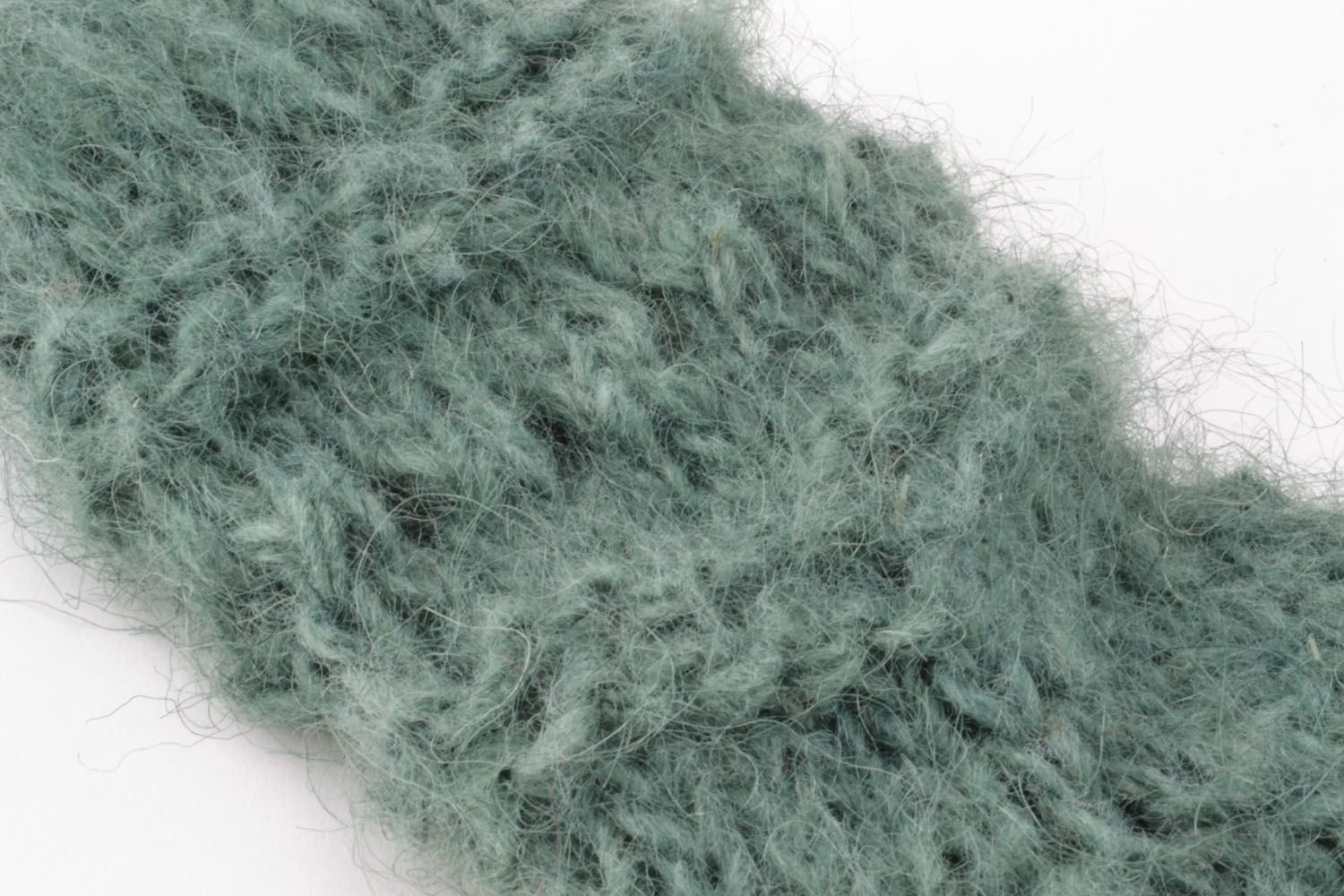 Homemade knitted wool socks photo 3