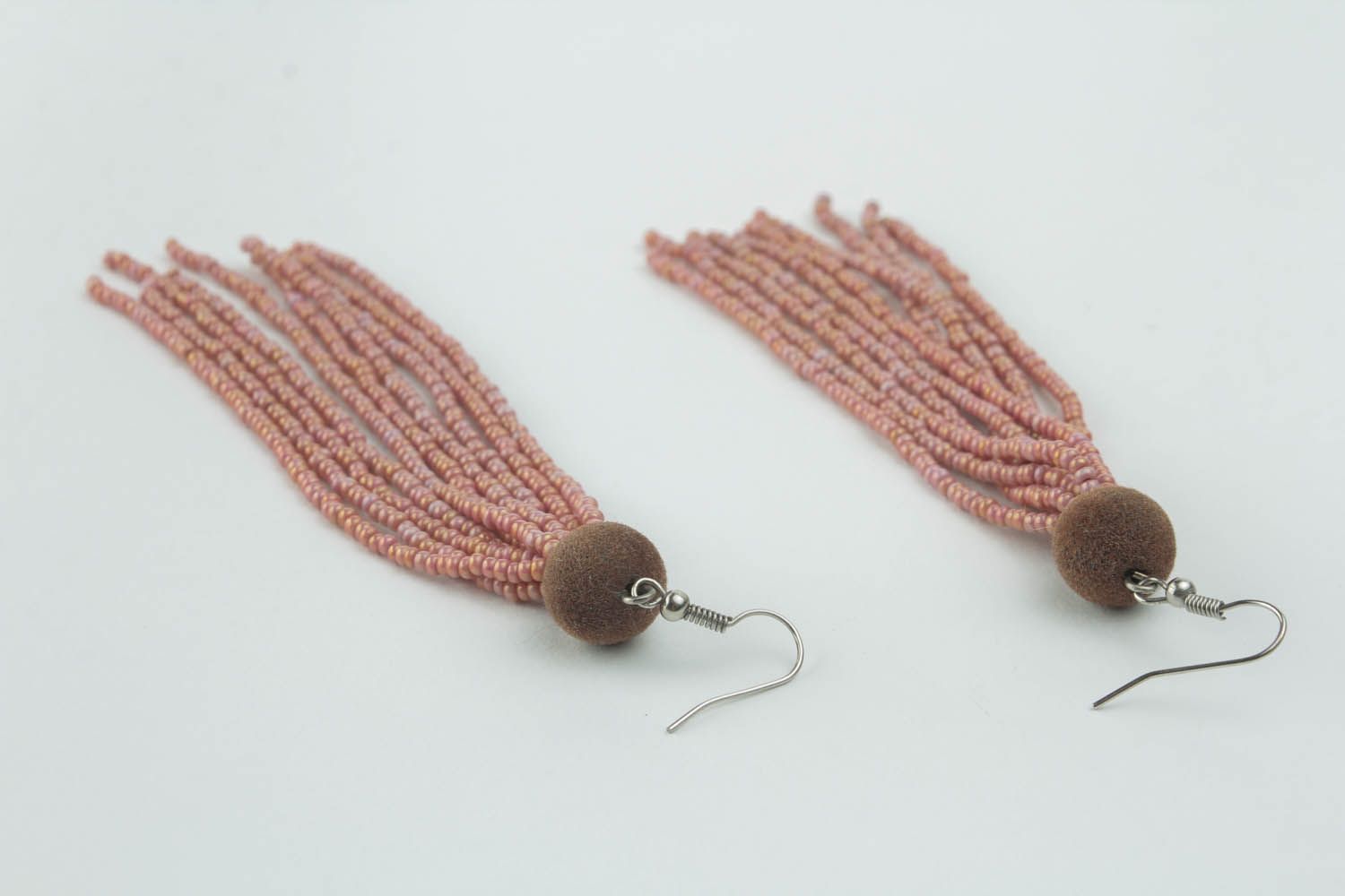 Long bead earrings  photo 2