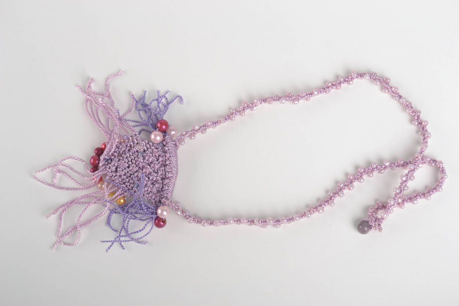 Halskette mit Anhänger Rocailles Kette Schmuck handgemacht Halskette für Frauen foto 2